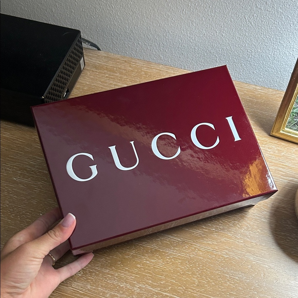 Gucci Burgundy Box with White Logo